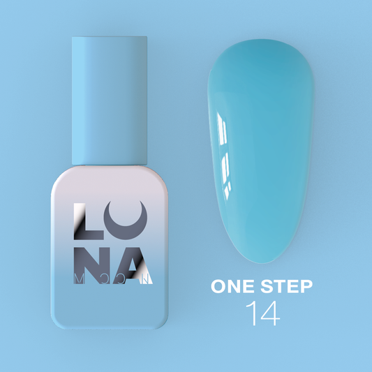 Lunamoon One Step nr14 8ml - smalto gel monofasico 3in1 per pedicure