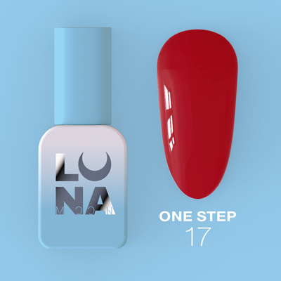 Lunamoon One Step nr17 8ml - smalto gel monofasico 3in1 per pedicure