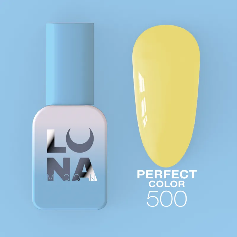 Lunamoon Perfect Color N°500 8ml - smalto gel tonalità giallo pastello