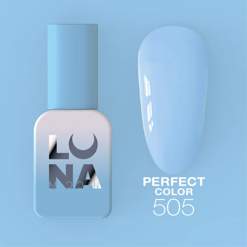 Lunamoon Perfect Color N°505 8ml - smalto gel tonalità blu pastello