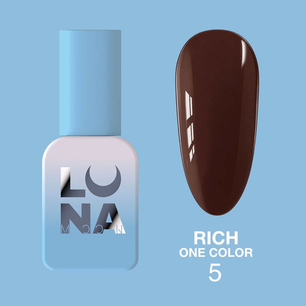 Lunamoon Rich One Color N°5 8ml - smalto gel semipermanente collezione autunno
