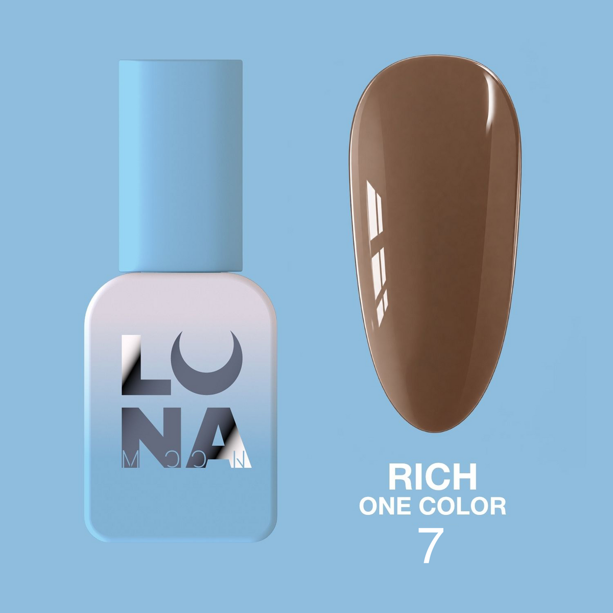 Lunamoon Rich One Color N°7 8ml - smalto gel semipermanente collezione autunno