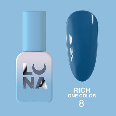 Lunamoon Rich One Color N°8 8ml - smalto gel semipermanente collezione autunno