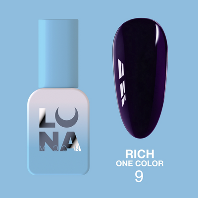 Lunamoon Rich One Color N°9 8ml - smalto gel semipermanente collezione autunno