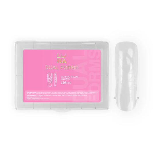 Lunamoon Dual Nail Forms Classic Salon Square