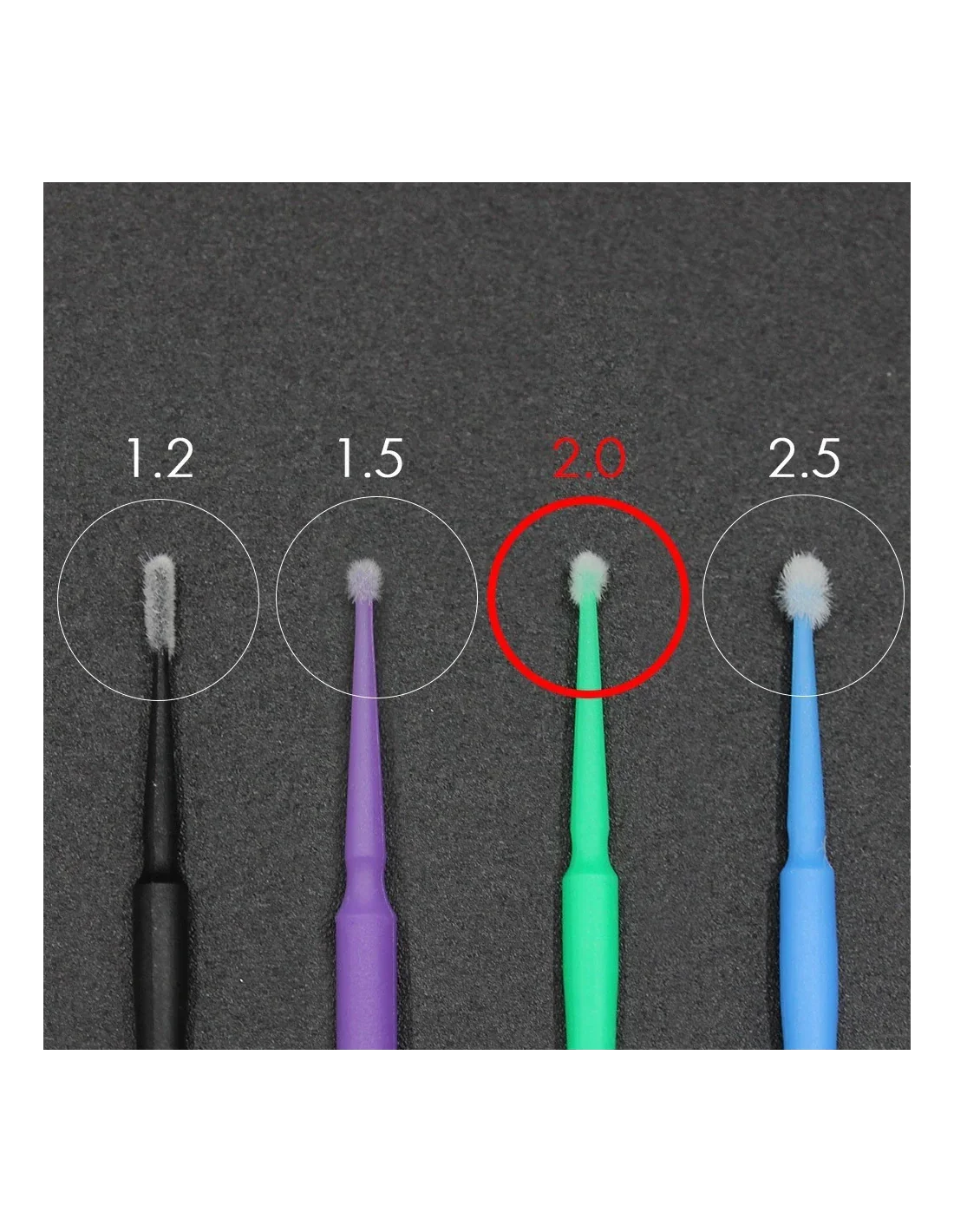 KALENTIN MICROBRUSH 2.0mm 120PZ VEGANI MONOUSO - Lady&Oscar