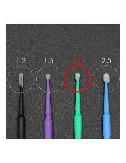 KALENTIN MICROBRUSH 2.0mm 120PZ VEGANI MONOUSO - Lady&Oscar