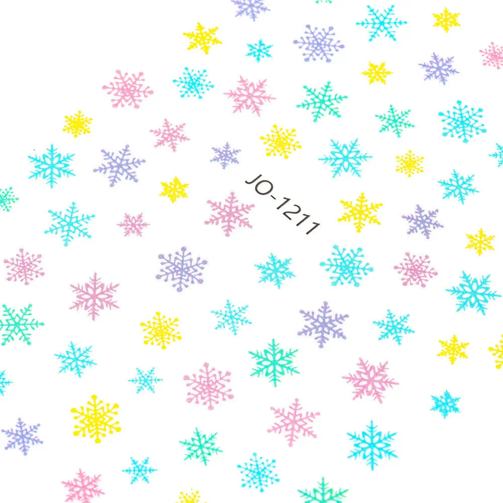 Adesivi per unghie natalizi Molly Nails autoadesivi JO-1211