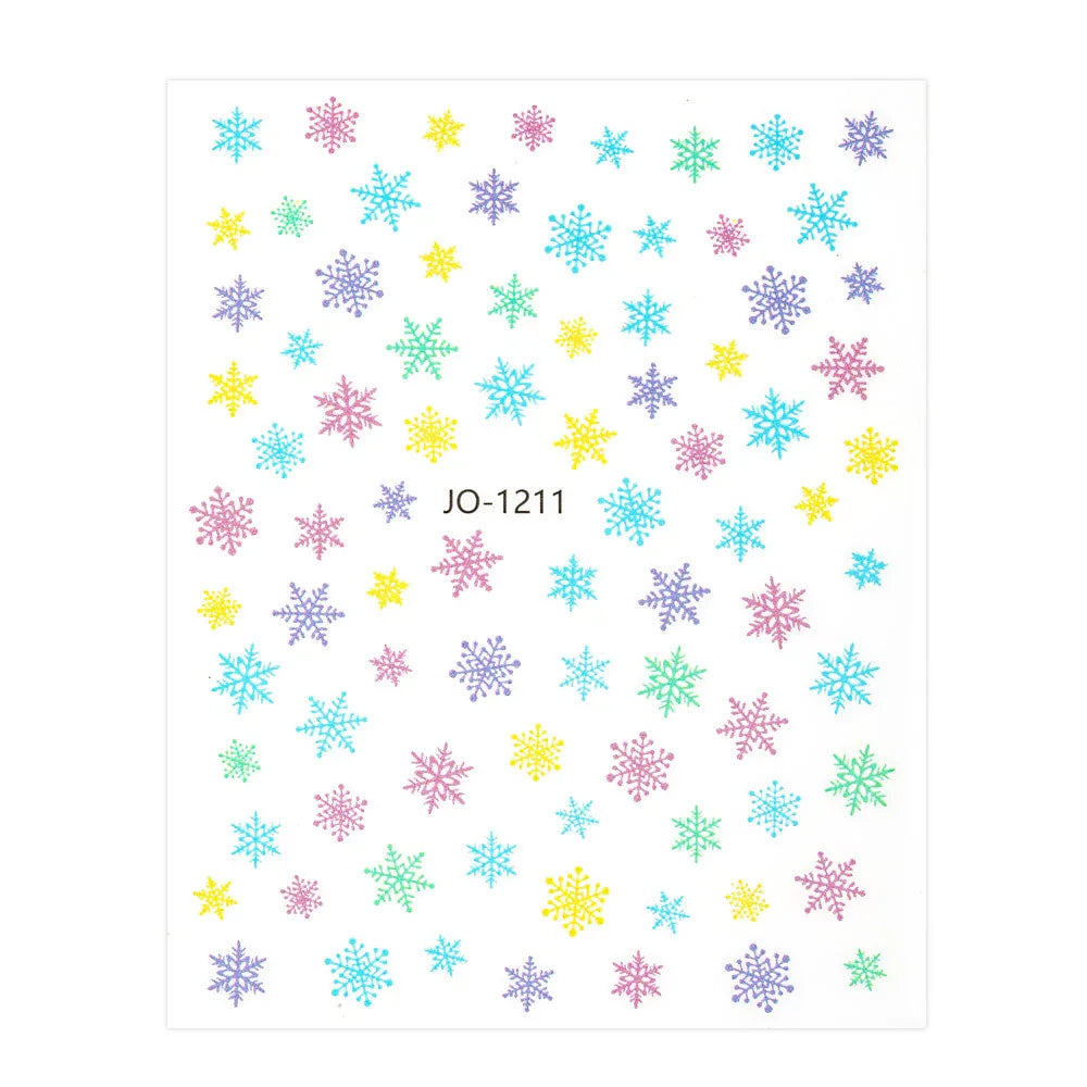 Adesivi per unghie natalizi Molly Nails autoadesivi JO-1211
