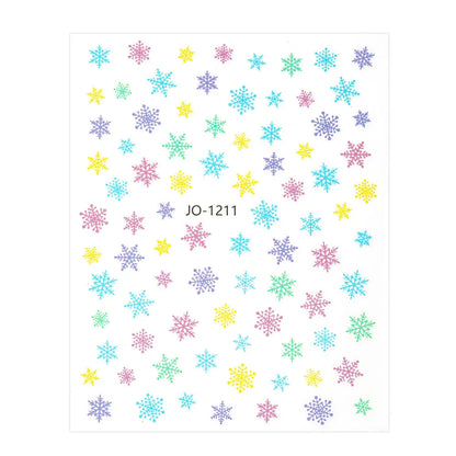 Adesivi per unghie natalizi Molly Nails autoadesivi JO-1211