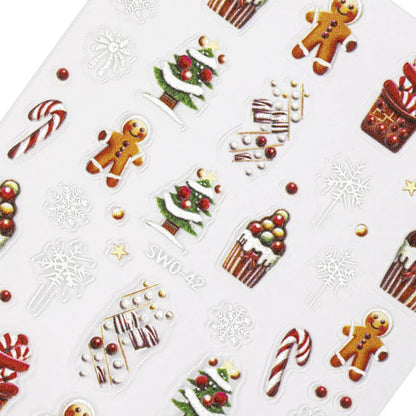 Adesivi per unghie natalizi Molly Nails autoadesivi SW0-42