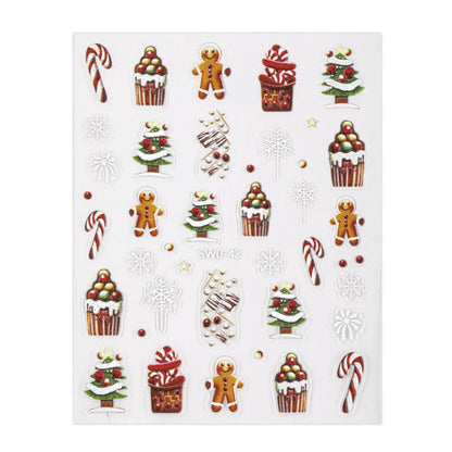 Adesivi per unghie natalizi Molly Nails autoadesivi SW0-42
