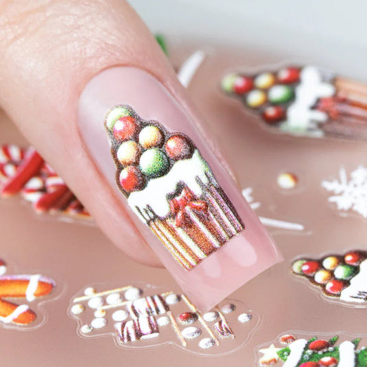 Adesivi per unghie natalizi Molly Nails autoadesivi SW0-42