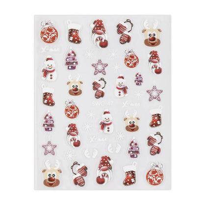 Adesivi per unghie natalizi Molly Nails autoadesivi SW0-47