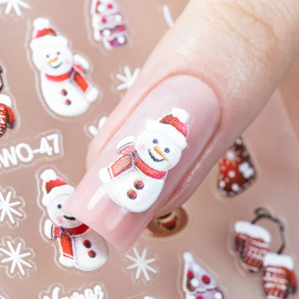 Adesivi per unghie natalizi Molly Nails autoadesivi SW0-47