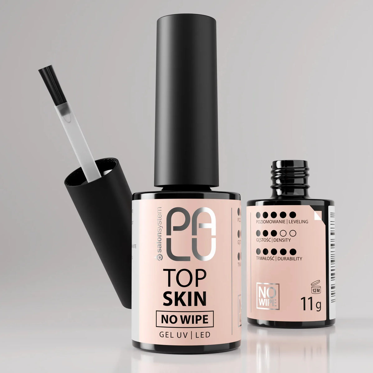 Palu Top Skin No Wipe 11g – top semipermanente nude pesca semitrasparente, immagine 8