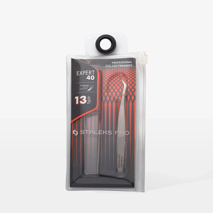 Pinzetta professionale per ciglia EXPERT 40 TIPO 13 (a forma di L, 40') - Lady&Oscar