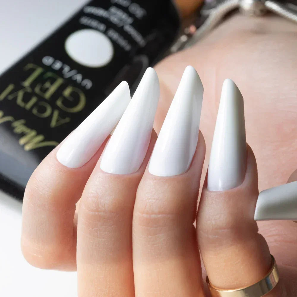 Molly Lac Acryl gel Pure White 30ml (tube) - Lady&Oscar