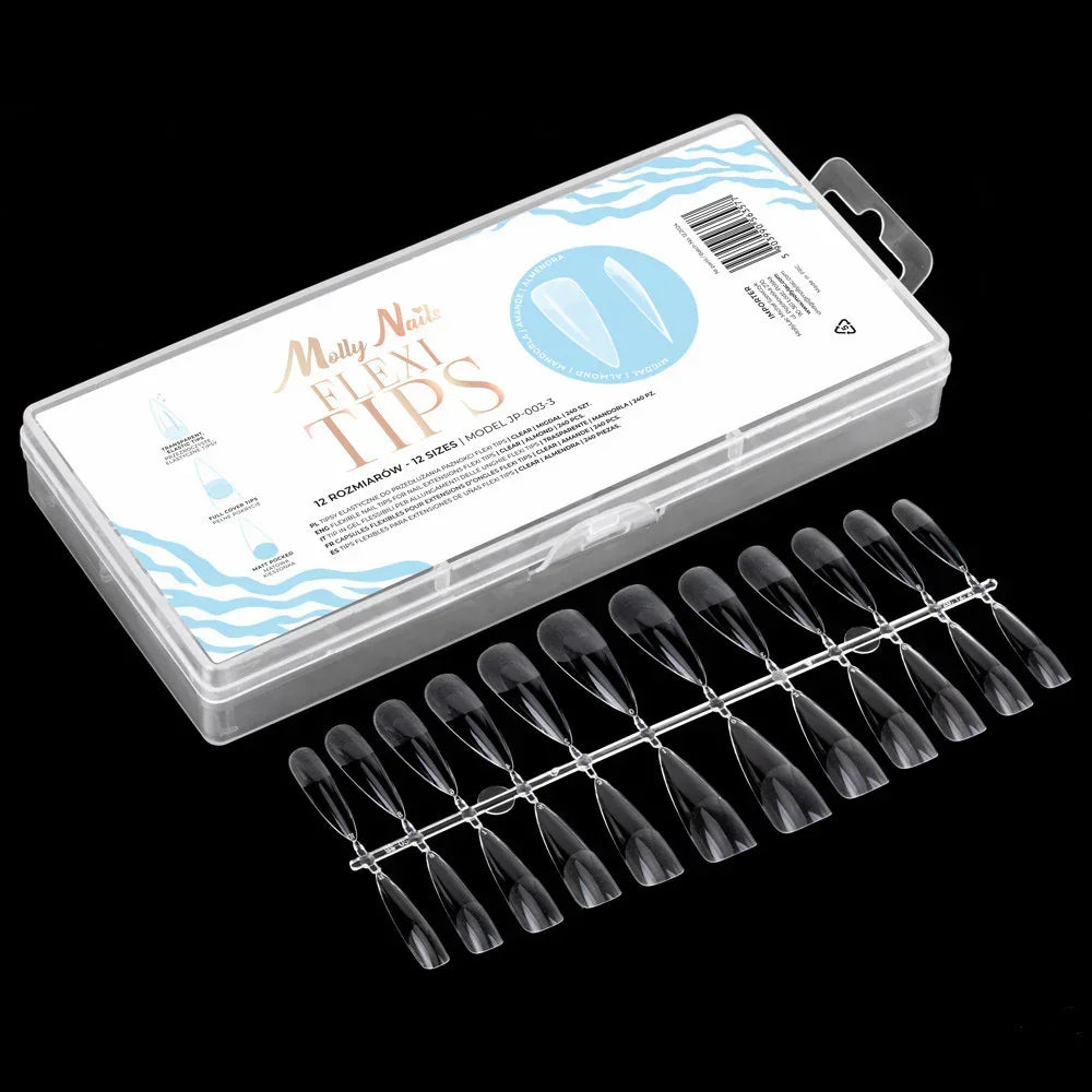 Molly Nails Flexi Tips Mandorla Trasparente 240pz - Lady&Oscar