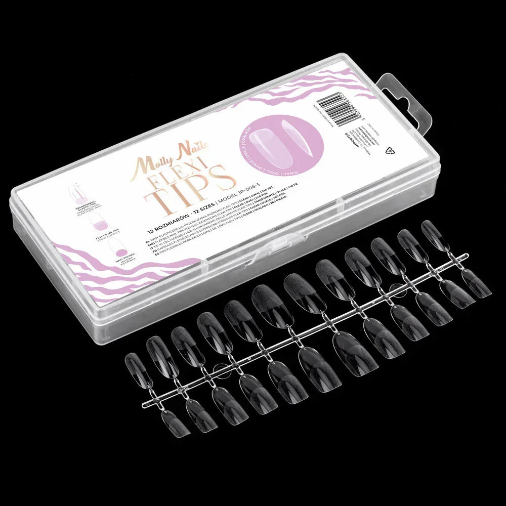 Molly Nails Flexi Tips Oval Trasparente 240pz - Lady&Oscar