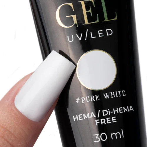 Molly Lac Acryl gel Pure White 30ml (tube) - Lady&Oscar