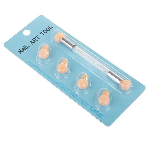 GNB Doppio pennello con spugna ombre e nail art - zirconia white - Lady&Oscar