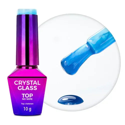 Molly Lac Top Crystal Glass Baby Blue 10g - Lady&Oscar