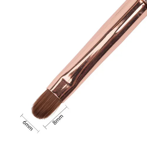 Molly Lac Golden gel brush with zircons - oval n6 - Lady&Oscar