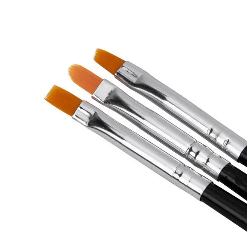 GNB Manicure brush gel + nail art - 3 pcs nero - Lady&Oscar