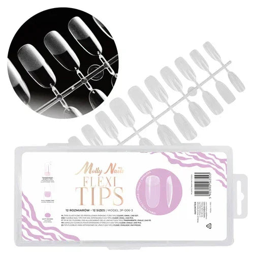 Molly Nails Flexi Tips Oval Trasparente 240pz - Lady&Oscar