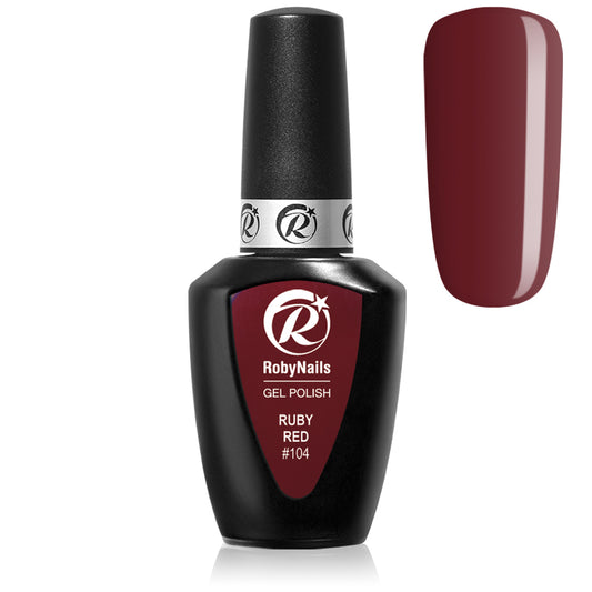 Gel Polish Ruby Red 8 ml RobyNails smalto semipermanente