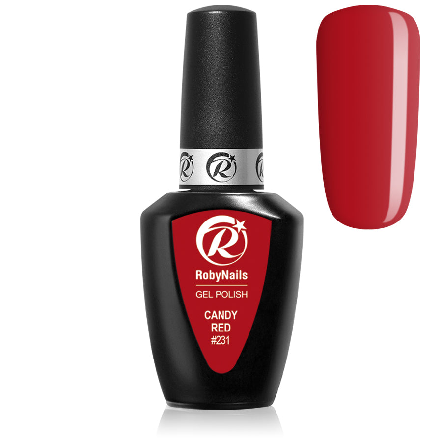 Gel Polish Candy Red 8 ml RobyNails smalto semipermanente
