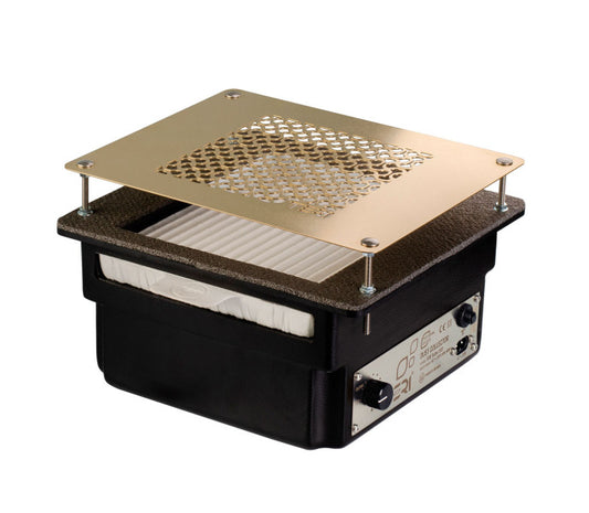 Built-in nail dust collector Teri Turbo black (golden mesh)