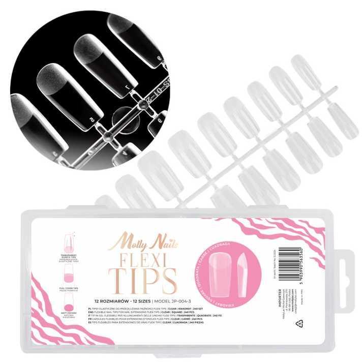 Mollylac Tips Nails Flexi 12 sizes Quadrata - Lady&Oscar