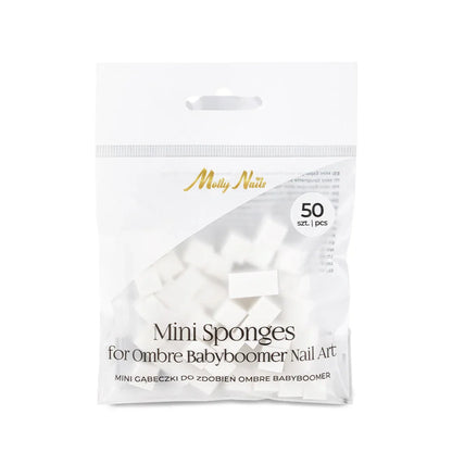 Molly Nails Mini spugnette per decorazioni unghie, ombre babyboomer