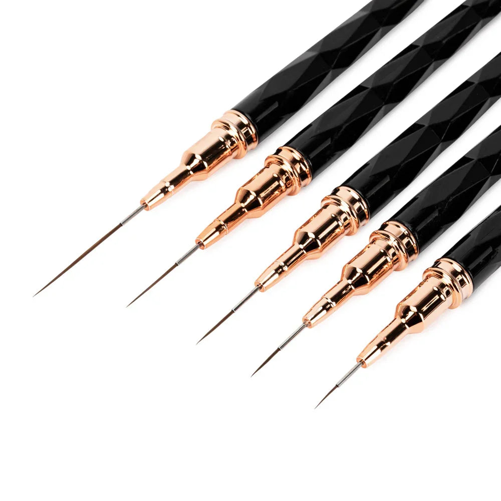 GNB Nail art tools black handle (5 psc) NTN Premium