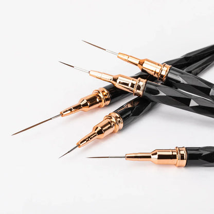 GNB Nail art tools black handle (5 psc) NTN Premium