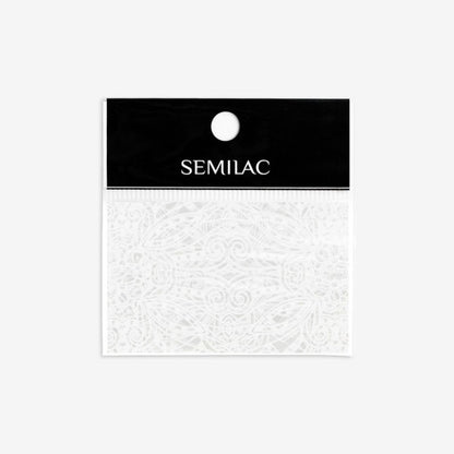 Semilac - Nail Transfer Foil White Lace