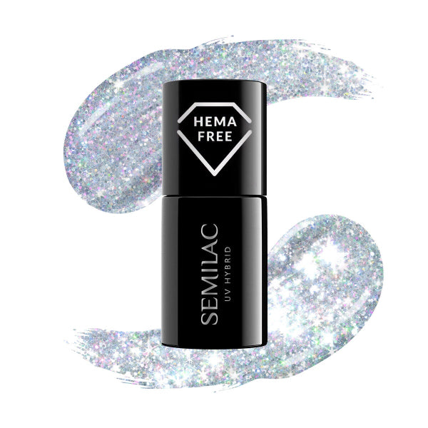 Semilac - Collezione Effetto Flash - 460 Silver Fireworks 7ml