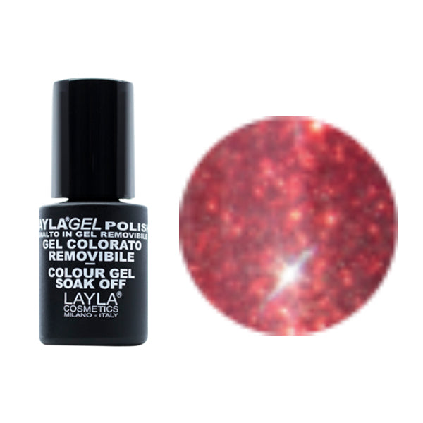 Layla - LaylaGel Color - #55 Red Glitter 10ml