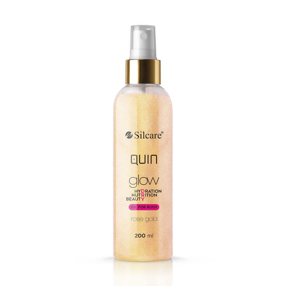Silcare - Quin Glow Dry Oil - Oil For Body - Rose Gold