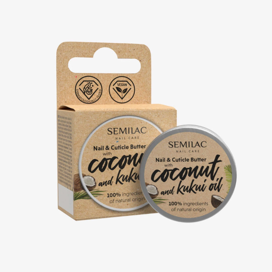Semilac - Nail&Cuticle Butter - Coconut e Kukui Oil